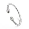 Wholesale Design Steel Wire Bangle Steel Ball Bracelet C-shaped Inlaid Zircon Steel Bracelet