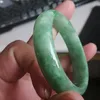 Armband Skicka certifikat Green Jade Bangle Women Myanmar Jadeite Armband Äkta naturliga klass A Burma Jades Bangle Girl Girl Girent