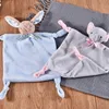 Baby comforter handduk kanin plysch fyllda leksaker barn plysch tillåt handduk djur sovande leksak för bebe mjuk fylld tröstande gåva