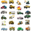50 pezzi adesivi per veicoli di ingegneria ingegneria auto escavatore carrello elevatore zavorra camion graffiti giocattolo per bambini skateboard auto moto bicicletta decalcomanie