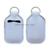 Other Home Storage Organization 30Ml Sublimation Blank Neoprene Per Bottle Holder Hand Sanitizer Set White Keychain Gift Drop Deli Dhde3