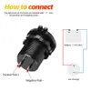 Ny ny bil cigarettändare socket marin motorcykel ATV RV Lighter Socket Power Outlet Socket med LED -behållare 12V Waterproof Plug