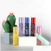 Emballage Bouteilles 10Ml Rouleau De Verre Imprimé Voyage Portable Par Bouteille D'huile Essentielle Mini Aron Couleur Vide Embouteillage Drop Delivery Offi Dhety