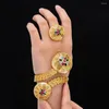 Серьги по ожерелью устанавливают Siscathy Дубай Саудовская Аравия Благородное кольцо для женщин для женщин Свадебная обруча