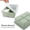 Narzędzia do lodów silikonowa forma kostki 3 kolorowy producent siatki elastyczna taca z pokrywką gadżety i akcesoria 230520