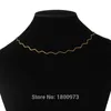 Choker vintage curve ketting vrouwen meisjes geschenk. Goudkleur Twisted Chain Fine Jewelry African/Kenia/USA/Midden -Oosten Style Chokers