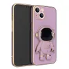 Phone Cases With 6D Astronaut Folding Stand Holder For iPhone 14 13 12 11 Pro XS Ma Plus SE2 13 Luxury Protection Cover Soft Shelll