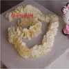 Decorative Flowers White Artificial Silk Flower Rattan Orchid Wisteria Vines 39 Inches Long For Wedding Backdrop Decoration Shooting Props