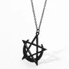 Halsketten Großhandel 10 Stück Gothic Black Moon und Pentagram Ketten Halsketten für Frauen Berühmte übernatürliche Anhänger Halskette Schmuck