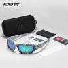 Solglasögon KDEAM Outdoor Sports Polarised Men Curve Cutting Frame Stressresistent Lens Shield Sun Glasse KD0623 230519