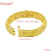 Bangle Adixyn Dubai Bangle For Women Indian African Jewelry 24k Gold Color Cuff Bangle Bracelet Ethiopian Wedding Party Gifts N022241