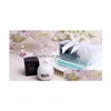 Herb Spice Tools Cube Cylindre En Céramique M. Mme Salière Et Poivrière Blanc Noir Shaker Cuisine Party Favors Faveur De Mariage Cadeau Dhuxq