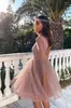Sukienki z pasa startowego blask celebrytów bez pleców tiul tiul krótka impreza suknia balowa panie formalne noszenie eleganckie vestidos 2023