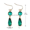 Ciondola il lampadario vende l'orecchino del pendente di cristallo di Colorf K9 per le donne Design unico Goccia d'acqua Geometrica Gancio in oro 18 carati Fashion Jewelr Dhw6E