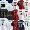 Randy Johnson Baseball Jerseys Diamondbacks Corbin Carroll Adolis Garcia Ketel Marte Luis Gonzalez Joe Mantiply Dominic Fletcher Lourdes Gurriel Jr Pavin Smith