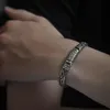 Bangles lh gümüş renkli seiko erkekler bilezik yaratıcı saf dokuma retro trend transfer kişiliği kalın otoriter kavisli mücevher