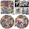 Adesivos de carro adesivo à prova d'água 50pcs cool gratef morto para moto motocicleta laptop lage capa guitar vinil decal rock bomba dhz5d