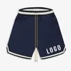 2023 Rhude Designer Men Shorts Summer Fashion Beach Pants High Quality Long Drawstring Cropped Custom Mens Workout Sports Mesh Fitness Gym Sublimation Tryckt 5 Inc