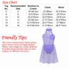 Dancewear Kids Chiffon Ballet Dress Gymnastics Turnard Dance Girls Ruched Bodice Caged Back Contemporary Dress Lyrical Dance Costumes 230520