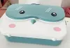 Schoolkinderen plastic geïsoleerde lunchbox rechthoekige lekkendichte cartoon anime draagbare magnetron voedselcontainer school kind bento dozen