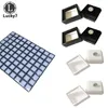 Lådor grossist 80 st/lot plast fyrkantig löst diamant display paket lådan GEM GRAVE FOAM PAD PEADS SMYCHRY BOXES Organiser 3*3*2cm