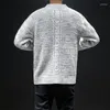 Men's Sweaters 2023 Fashion Korean Men Casual Sweater Brand For Wool Cardigan Mens Loose Jacket Buttons Geometric