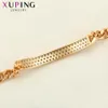 Bracelets Xuping Jewelry Environmental Copper Fahsion Gold Color Plated Engaed Bracelets for Women Christmas Gift 76085