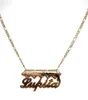 Colliers Nom personnalisé collier pour femmes nom personnalisé bijoux 18K pendentif plaqué or pour ses accessoires charme cadeau d'anniversaire