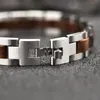 Bangle DODO DEER Wood Stainless Steel Bracelet for Women Ladies Fashion Jewelry Men Adjusted Strap in Gift Box Dropship