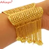 Bangle Adixyn Tassles Plus Big Size Brangles pour les femmes Gold Color INDIE BIELRIE DUBAI DES PARTIE ARTICLES DE MARIAGE N121110