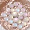 Perles en résine à dos plat, 100 pièces/lot, 16mm, impression couleur, géométrie ronde, perles, bricolage, bijoux, boucles d'oreilles/accessoires pour cheveux, vente en gros