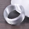 Komponenter 1 stor rull 200 meter silverpläterad färg 0,6 mm 0,7 mm aluminium mjuk metall pärltråd för smycken gör DIY hantverk