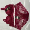 Lingerie da donna 1 68 Dollar Modello Cg067 Taglia 36-46 2 pezzi Pizzo floreale Plus Reggiseno e mutandine Set con tutti i colori