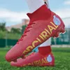 Sapatos de segurança botas de futebol adulto masculino de tornozelo de tornozelo Krampon FG/TF Sopete de futebol tênis de grama não deslizantes