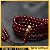 Necklaces 108 Prayer Round Beads Women Men Bracelet 8mm Buddhism Necklace Genuine Natural Blood Red Amber Gemstone Bracelets for Women