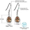 Earrings Ruby Amethyst Topaz Zultanite 925 Sterling Silver Drop Earring for Women Created Diaspore Color Change Stone Fine Jewelry