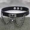 Colliers Nouveaux coulants de velours noir glamour avec horloge de coeur Crystal Sexy Collier Link Chain Lace Up Chokers Colliers Chocker