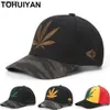 Ball Caps Tohuiyan Yaprak İşlemeli Beyzbol Kapakları Kadın Gorras Para Mujer Snapback Hat Sonbahar Hip Hop Cap Casquette Homme Baba Şapkaları Erkekler J230520