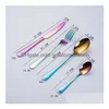 Столовые наборы золотых жидкостей Sier STATER SET SPOON FOKER SPOON