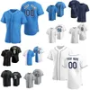 Baseball personalizzato 56 Randy Arozarena Jersey 2 Yandy Diaz 17 Isaac Paredes 8 Brandon Lowe 43 Harold Ramirez 5 Wander Franco Stitch Nero Blu Bianco Grigio Uomo Lady Youth G-M