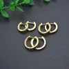 Components 16/18/20mm Thickness 3.5mm Quality Smooth Gold Plated Nickel Free Circle Hoop Earrings for Women Jewelry Gift 10pcs/lot