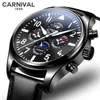 Relógios de pulso relógios masculinos Top Carnival Sport Sport Wrist Watch Watre