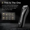 Hair Trimmer Professional Men's Body Hair Trimmer Waterproof Razor Safe Shaver Hair Clipper With Screen Display Electric Hair Removal Machine 230519