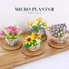 Blocos Mini Bonsai Blocos de Construção Flor Planta Verde Buquê Modelo em Vaso Bloco de Flores Decoração de Casa Presente de Menina Brinquedos para Crianças R230701