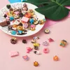 Other 100Pcs Cake Candy Biscuit Ice Cream Donuts Fool Resin Pendants Charms For Earring Dangle Necklace Keychain Jewelry Making