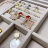 Jewelry Pouches Portable Velvet Ring Display Organizer Box Tray Holder Earring Bracelet Storage Case Showcase Boxes