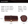 Cases 3 Slots Genuine Leather Watch Roll Travel Case Portable Vintage Horse Leather Display Watch Storage Box Watch Organizers