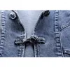 Kvinnors dike rockar Autumn Fashion Butterfly broderi denim jacka kvinnor outwear vårstativ krage smala korta jeansjackor kappa kvinnliga