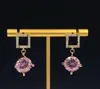 Pendientes colgantes de araña de moda clásica CRYSTAL DIAMOND Mujeres Hardware grabado inicial F Full Diamond Earring Ear Studs Designer Jewelry Gifts FER15 --11