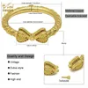 Bangles ANIID 4Pcs/lot African 24K Plated Gold Bangles Bracelet Jewelry Wedding Party Gifts Dubai Arabic Charm Copper Bangle For Women